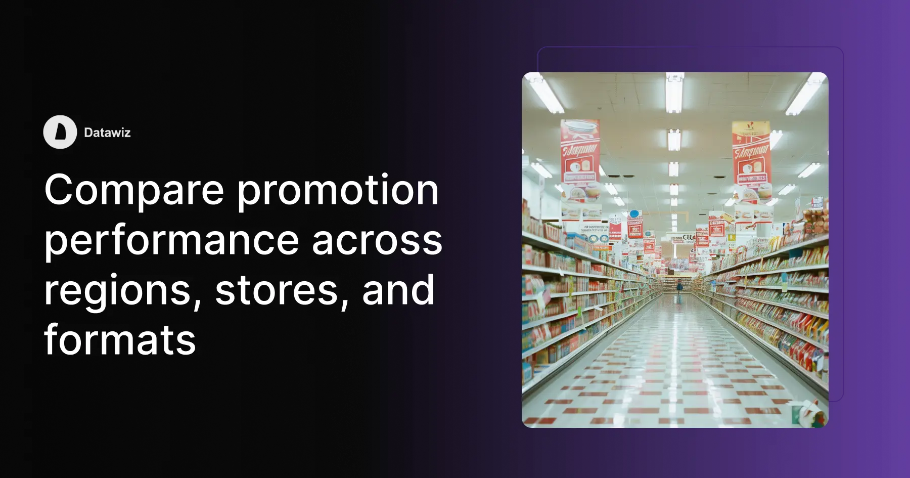 Порівняйте ефективність промоакцій у різних регіонах, магазинах та форматах