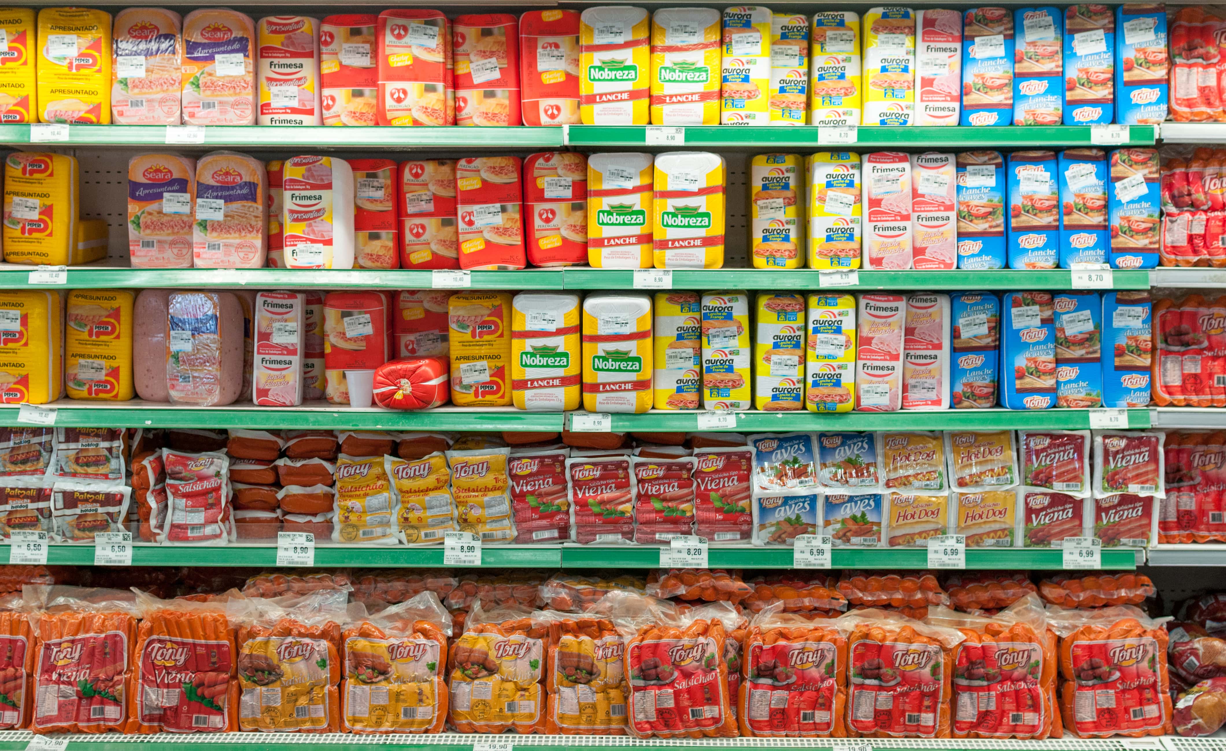 продуктовые категории на полке